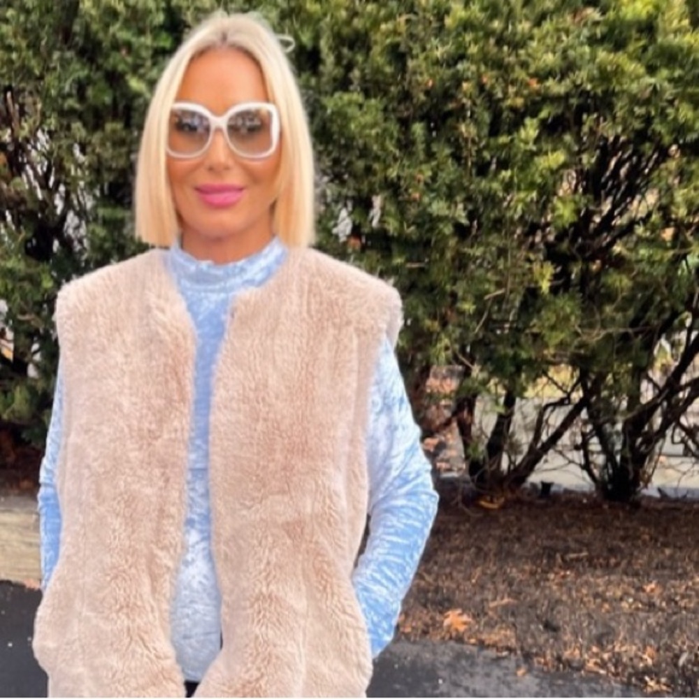 Surell Grey Faux Fur Jacket